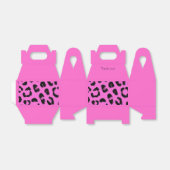 ホットピンクとブラックヒョウのプリント フェイバーボックス (折り畳みなし)