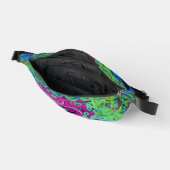 ホットピンクとブルーグルービー抽象芸術レトロ旋回 ファニーパック (見開き)