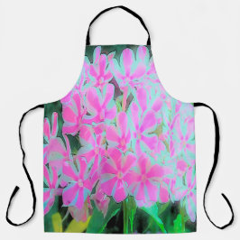 ホットピンクとホワイトペパーミントツイストガーデンフロックス エプロン
