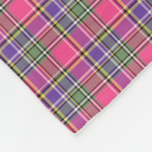 ホットピンクと紫のヴィンテージ格子模様