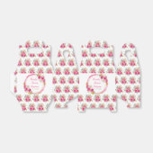 ホットピンクと金ゴールドエレガントの花Sweet sixteen フェイバーボックス (折り畳みなし)