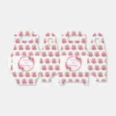 ホットピンクと金ゴールドエレガント誕生日 フェイバーボックス (折り畳みなし)