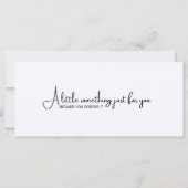 ホットピンクと金ゴールドギフト証明書 (裏面)