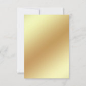 ホットピンクと金ゴールドフローラクインセアニラ 出欠カード (裏面)