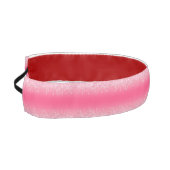 ホットピンクと銀きらめく色のグリッター アスレチックヘッドバンド (左)