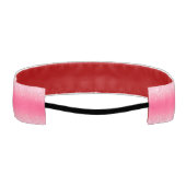 ホットピンクと銀きらめく色のグリッター アスレチックヘッドバンド (裏面)