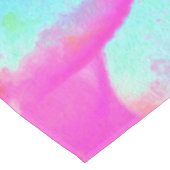 ホットピンクと青の多肉性セダムロゼット テーブルクロス (アングル)