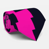 ホットピンクと黒のメンズ恐ろしい醜いタイクリケットDiane ネクタイ (ロール)
