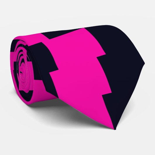 ホットピンクと黒のメンズ恐ろしい醜いタイクリケットDiane ネクタイ (ロール)