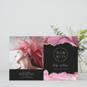 ホットピンクのアガートの2倍パンフレット (スタンド正面)