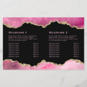 ホットピンクのアガートの2倍パンフレット (裏面)