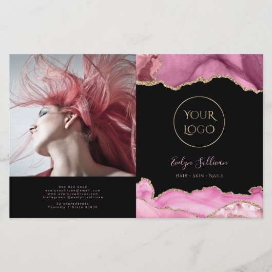 ホットピンクのアガートの2倍パンフレット (正面)