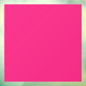 ホットピンクのウェディング | 大胆な無地の招待状 ウィンドウサイン (シート3)