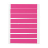 ホットピンクのウェディング | 大胆な無地の招待状 ラップアラウンドラベル (シート)