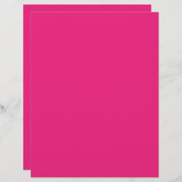 ホットピンクのウェディング | 大胆な無地の招待状 レターヘッド
