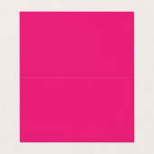 ホットピンクのウェディング | 大胆な無地の招待状 名刺 (外部フラット)