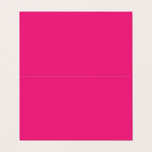 ホットピンクのウェディング | 大胆な無地の招待状 名刺 (外部フラット)