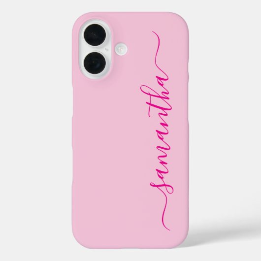 ホットピンクのガーリーなサイン Case-Mate iPhoneケース (裏面)
