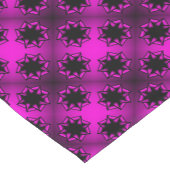 ホットピンクのグラデーションスターボウ ショートテーブルランナー (コーナー)