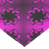 ホットピンクのグラデーションスターボウ テーブルクロス (アングル)