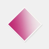 ホットピンクのグラデーション スタンダードカクテルナプキン (角)