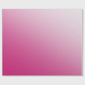 ホットピンクのグラデーション ラッピングペーパー (フラット)