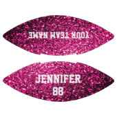 ホットピンクのグリッターがあなたの名前チームを輝かせる アメリカンフットボール (パネル)