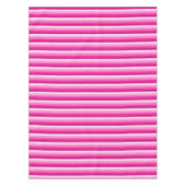 ホットピンクのシャドウストライプ テーブルクロス (正面)