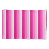 ホットピンクのシャドウストライプ 枕カバー (裏面)