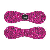 ホットピンクのスパークルフェイクグリッターモノグラム 野球ボール (パネル)