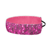 ホットピンクのスパークルフェイクグリッター アスレチックヘッドバンド (右)
