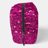 ホットピンクのスパークルフェイクグリッター ドップキット (右)