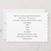 ホットピンクのゼブラ お嬢さんの卒業パーティーおめでとう 招待状 (裏面)