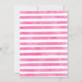 ホットピンクのタコ'ベビーサボテンの赤ちゃんシャワーについて 招待状 (裏面)