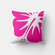 ホットピンクのハイビスカス