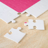 ホットピンクのハイビスカス ジグソーパズル (側面)