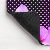 ホットピンクのハイビスカス マウスパッド (コーナー)