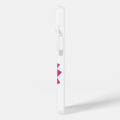 ホットピンクのハートドラゴンの白 Case-Mate iPhoneケース (裏面 / 左)