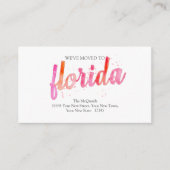 ホットピンクのフロリダの動くアナウンス挿入カード エンクロージャーカード (正面)