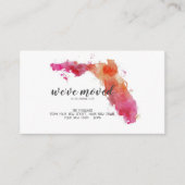 ホットピンクのフロリダの動くアナウンス挿入カード エンクロージャーカード (正面)