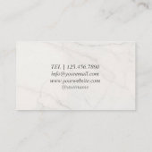 ホットピンクのブラシストローク明るい赤紫色 絵を描 名刺 (裏面)