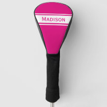 ホットピンクのホワイトストライプ名モモダンノグラム