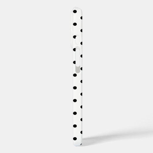 ホットピンクのモノクロ水玉模様 Case-Mate iPhoneケース (裏面 / 左)