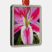 ホットピンクのリリーポップ・アートのテネリフェのアートウォーターの花 メタルオーナメント (右)
