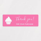 ホットピンクのロゴを購入していただき、ありがとうござカスタマイズいます。 ラベル (デザイン1)