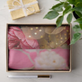 ホットピンクのヴィンテージバードケージハットフローラの分離 薄葉紙 (ギフト)