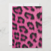 ホットピンクの下着シャワー招待状 招待状 (裏面)