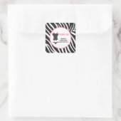 ホットピンクの下着パーティー感謝祭 スクエアシール (バッグ)