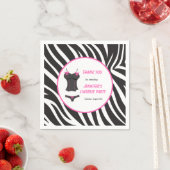 ホットピンクの下着パーティー感謝祭 スタンダードカクテルナプキン (インサイチュ)