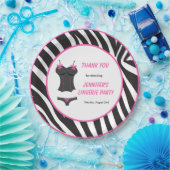 ホットピンクの下着パーティー感謝祭 ペーパープレート (パーティー)